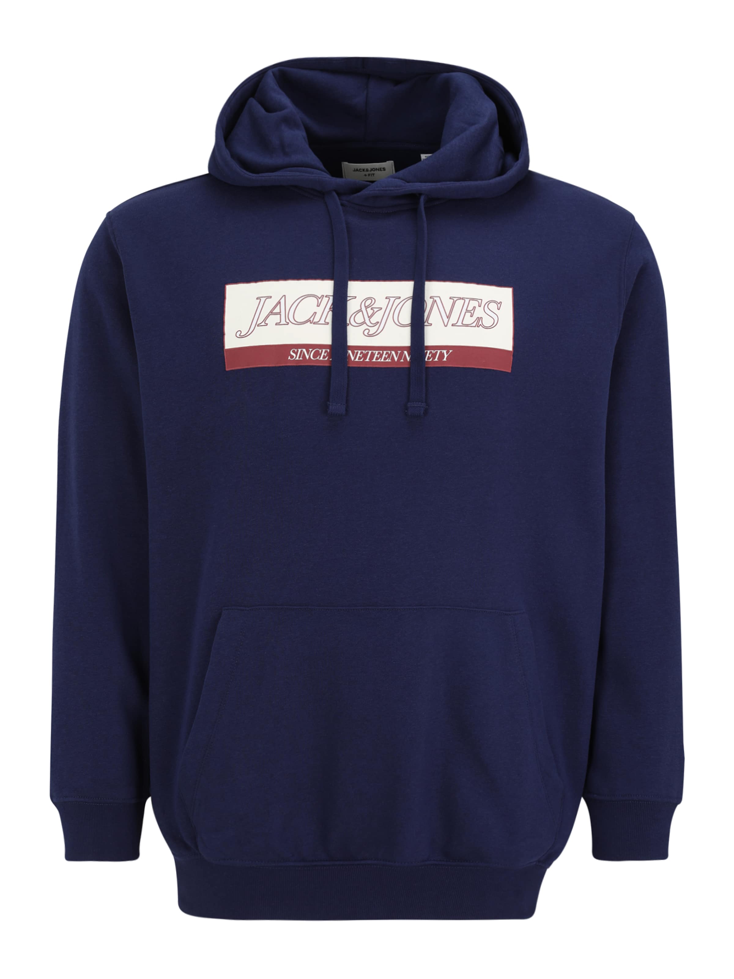 Jack & Jones Plus Μπλούζα φούτερ 'JORInwood' σε μπλε: μπροστά