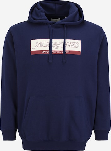 mėlyna JACK & JONES Megztinis be užsegimo 'JORInwood': priekis