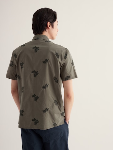 Coupe regular Chemise 'Logan Rock' Seasalt Cornwall en vert