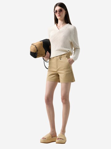 BOGNER Wide Leg Shorts 'Lissy' in Beige