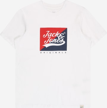 Jack & Jones Junior Shirt 'BECKSS' in White: front