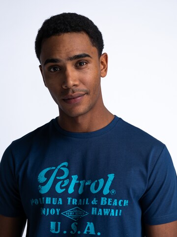 Petrol Industries T-Shirt 'Sandcastle' in Blau