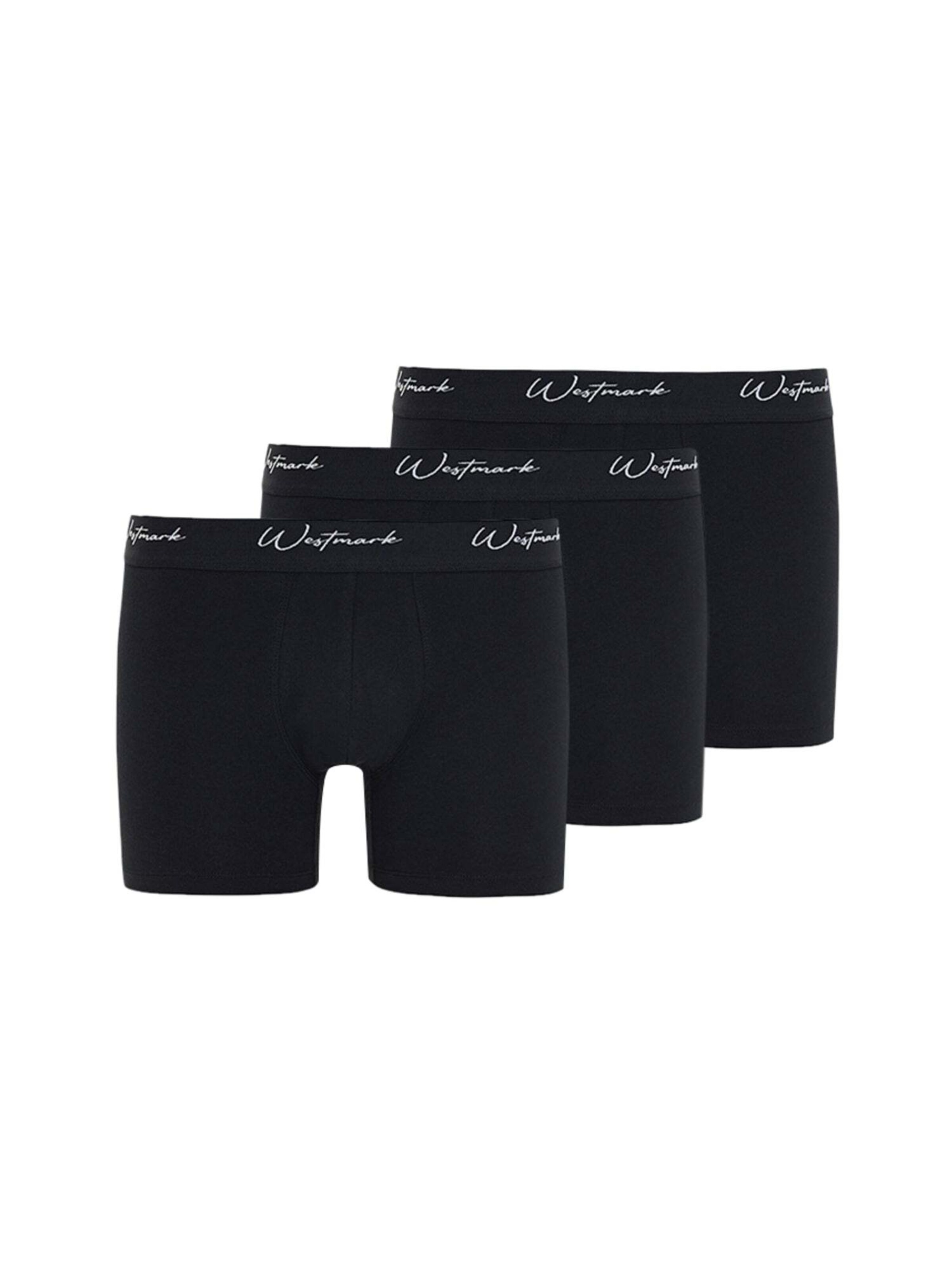 WESTMARK LONDON Boxershorts 'LUCAS' in Zwart: voorkant
