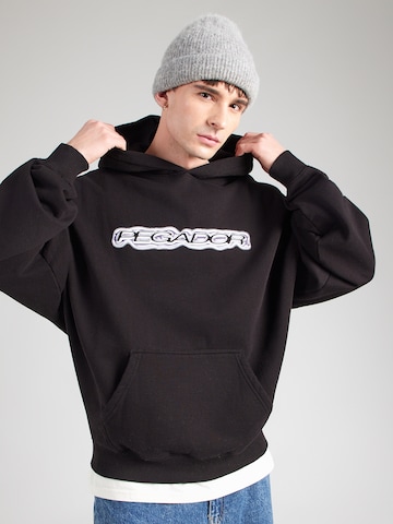 Pegador Μπλούζα φούτερ 'Baxter' σε μαύρο: μπροστά