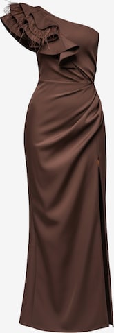 Ombre Avondjurk in Bruin: voorkant