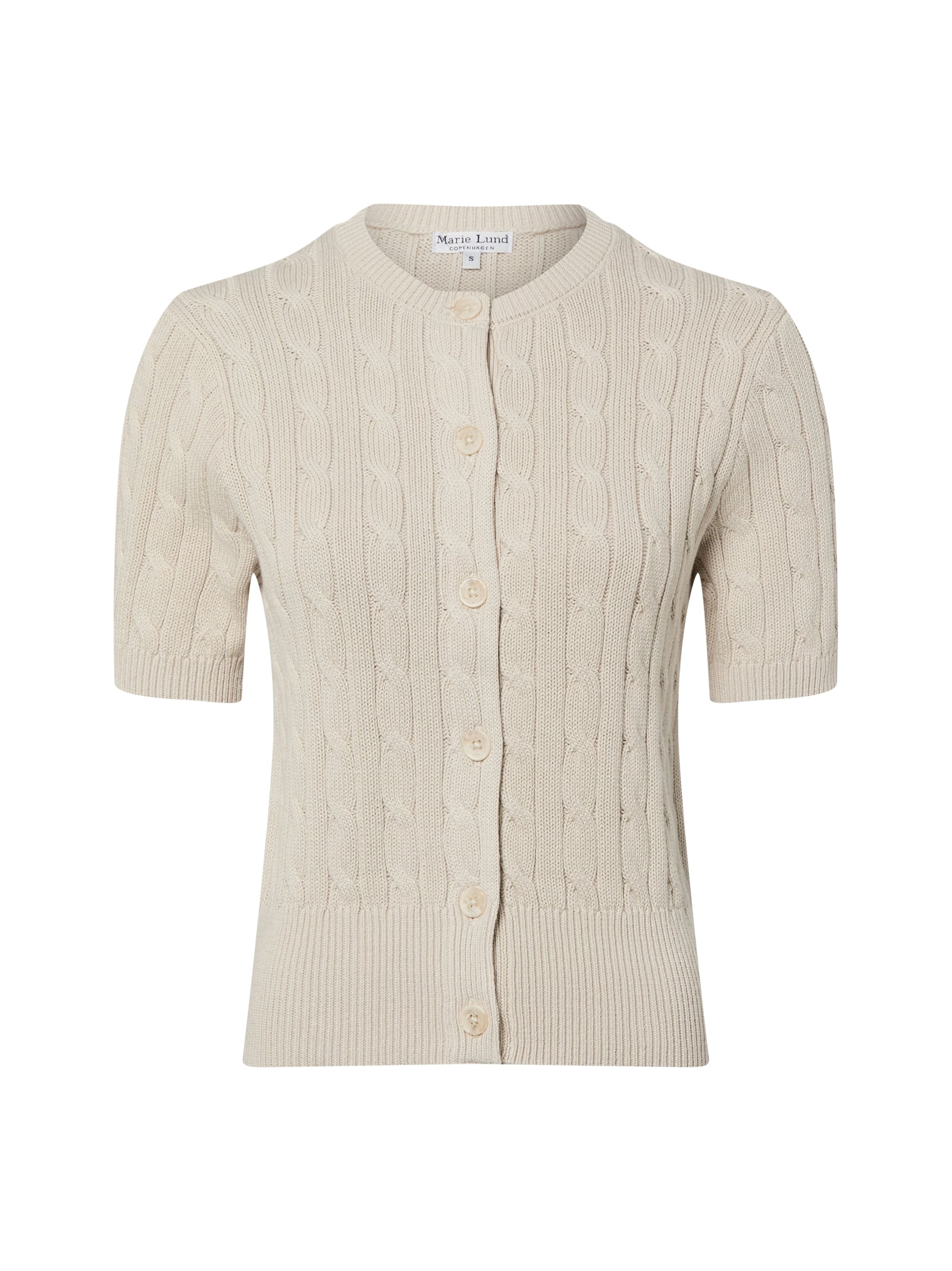 Cardigan Marie Lund en beige : devant