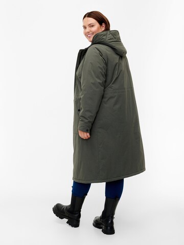 Manteau mi-saison 'ANNA' Zizzi en vert