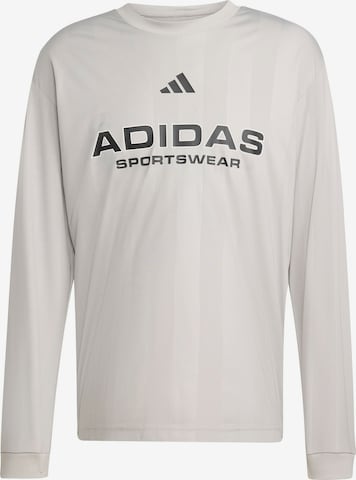 ADIDAS SPORTSWEAR - Camisa funcionais 'TIRO' em cinzento: frente