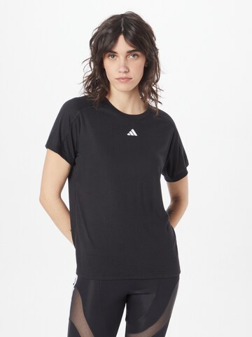 ADIDAS PERFORMANCE Performance shirt 'Train Essentials' in Black: front