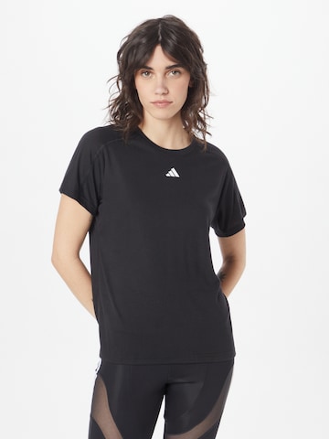 ADIDAS PERFORMANCE - Camiseta funcional 'Train Essentials' en negro: frente