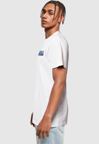 Merchcode T-Shirt 'Grand San Diego Skyline' in Weiß