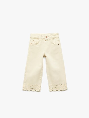 Koton Wide leg Jeans in Beige: front