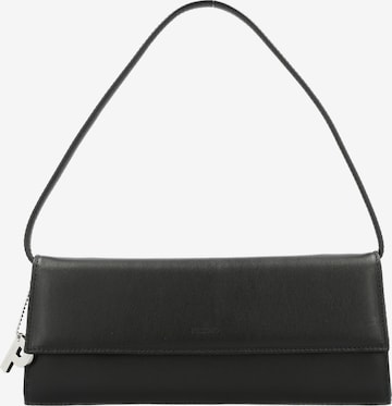 Picard Clutch 'Auguri' in Schwarz: Vorderseite