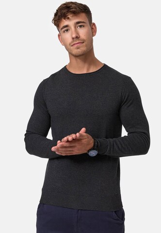 Pull-over 'Gamal' INDICODE JEANS en gris : devant