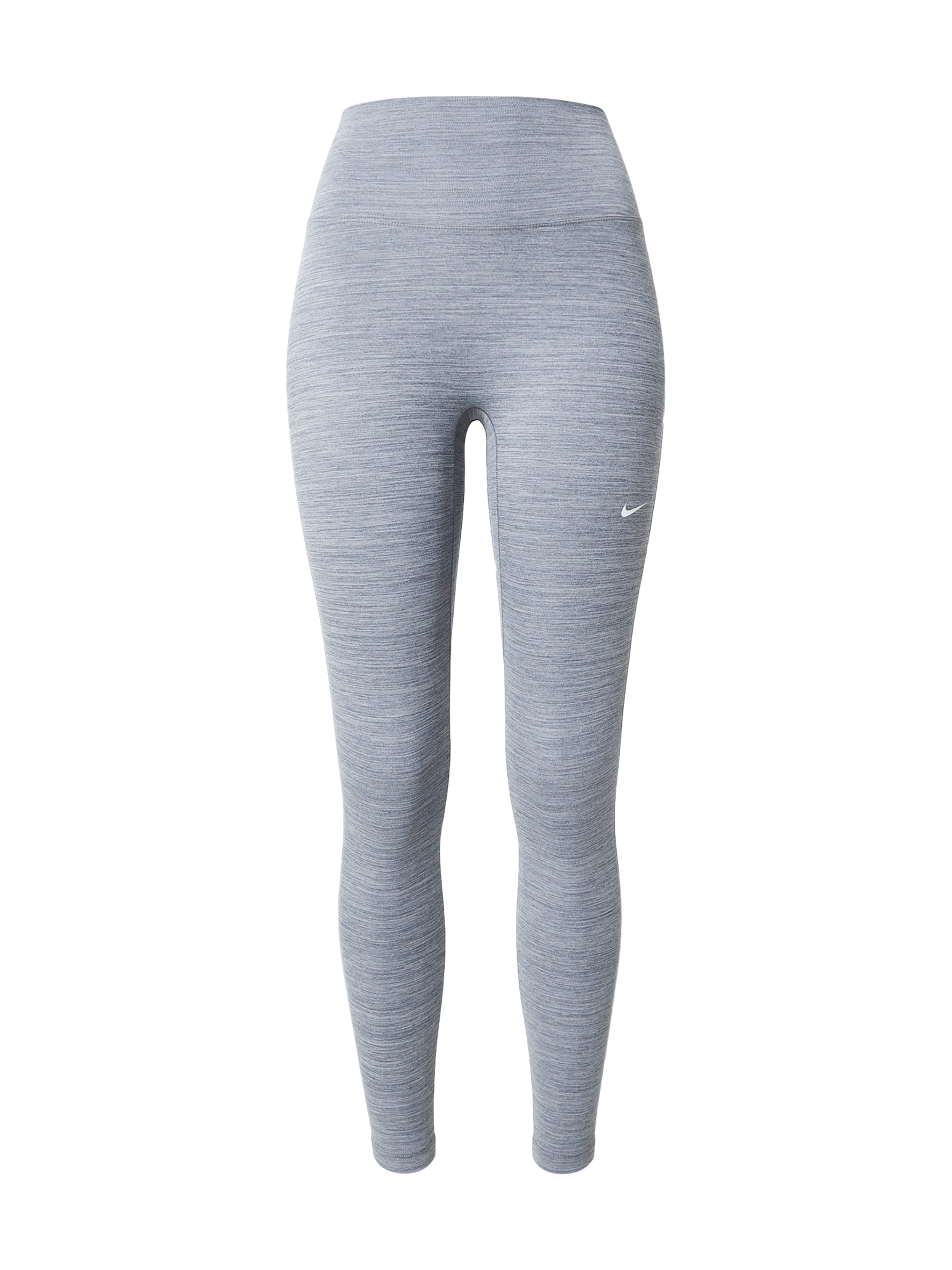 NIKE Skinny Sportbroek 'ONE' in Grijs: voorkant