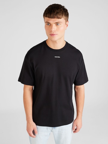 T-Shirt 'NANO' Calvin Klein en noir : devant