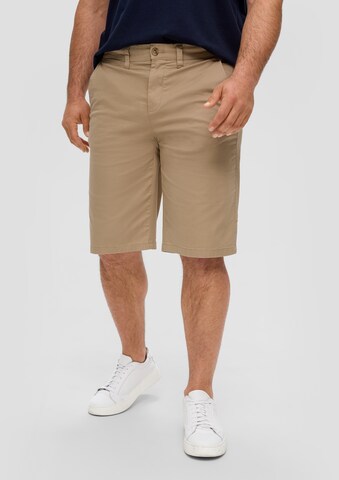 s.Oliver - regular Pantalón chino en marrón: frente