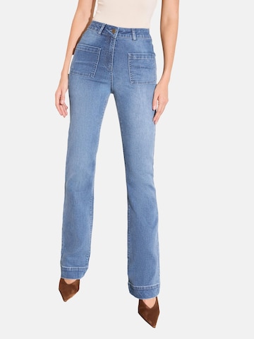 Friends Like These Flared Jeans 'Hourglass' in Blauw: voorkant
