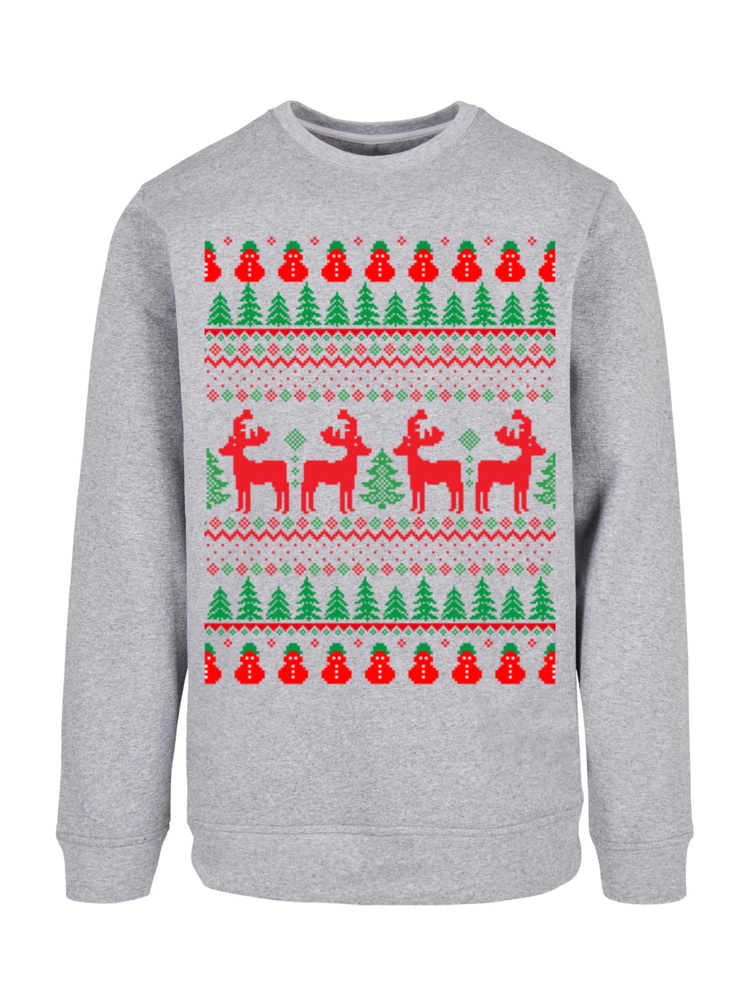 Sweat-shirt F4NT4STIC en gris : devant