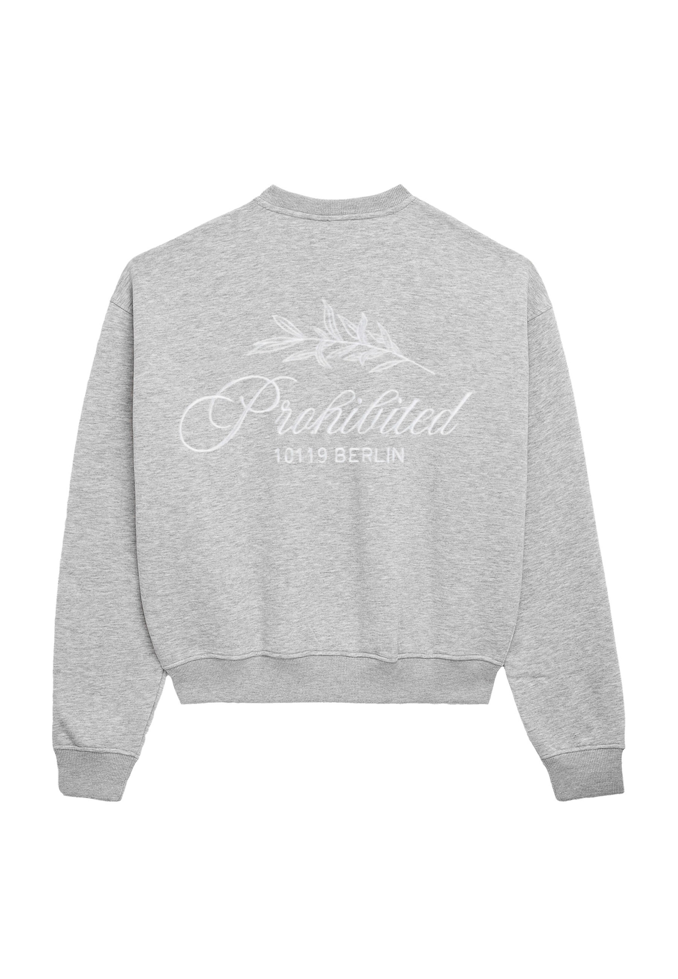 Felpa 'Leaf' di Prohibited in grigio