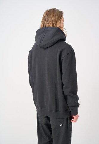 Cleptomanicx Kapuzensweatshirt 'Boxy Hooded Grave Gull' in Schwarz