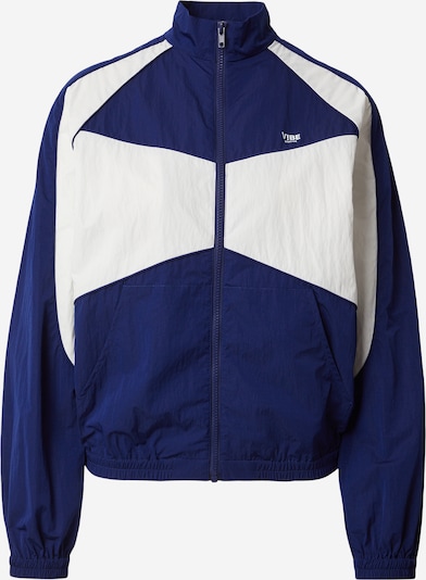 V!BE STUD!OS Veste mi-saison en bleu marine / blanc, Vue avec produit