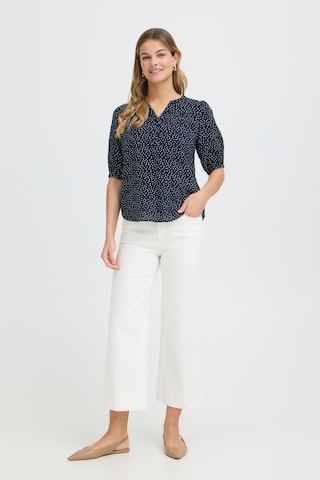 Fransa Blouse 'Bobbi' in Blue: front