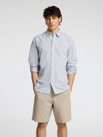 Coupe slim Chemise SELECTED HOMME en blanc : devant
