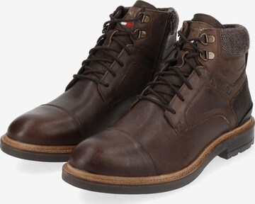 PANTOFOLA D'ORO Lace-Up Boots 'Trivento' in Brown