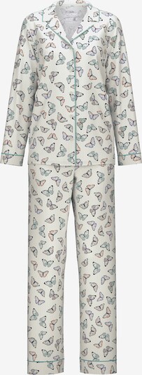 CALIDA Pajama in Turquoise / Light blue / Pink / Off white, Item view