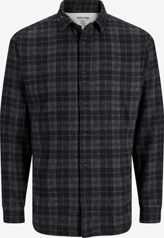 JACK & JONES Regular Fit Skjorte 'CARL' i sort: forside