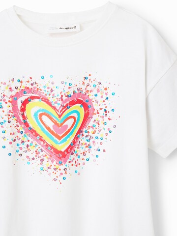 Desigual T-shirt i vit