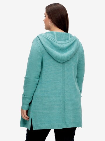 SHEEGO Knit Cardigan in Blue