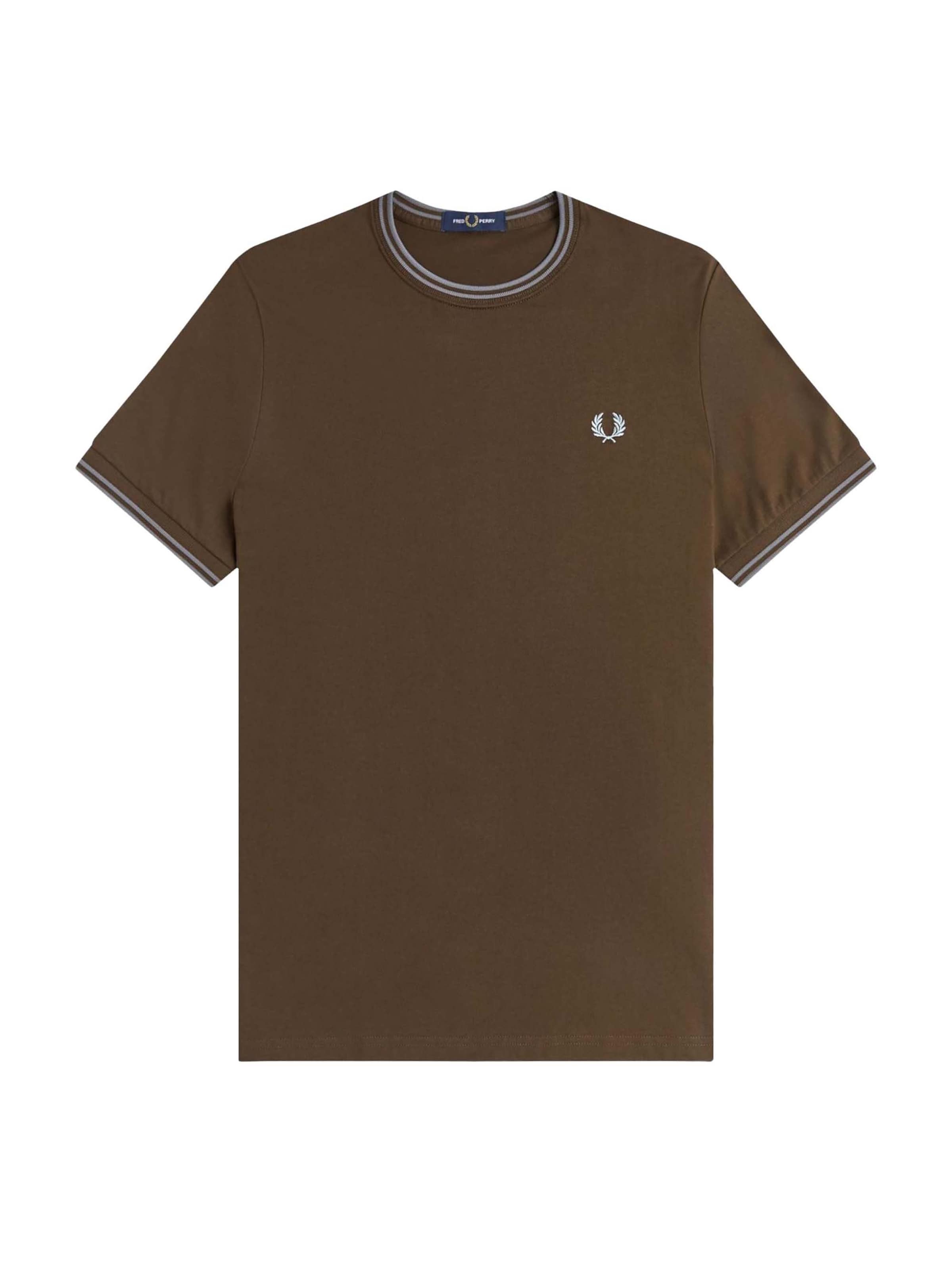 Fred Perry Shirt in Brown: front