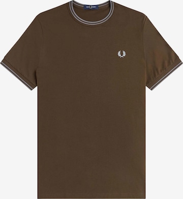 Fred Perry Shirt in Brown: front
