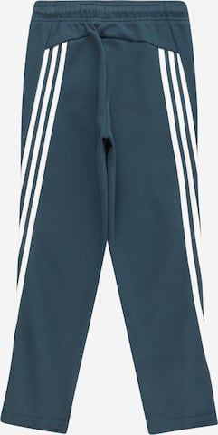 ADIDAS SPORTSWEAR Slim fit Workout Pants 'Future Icons 3-Stripes -' in Blue