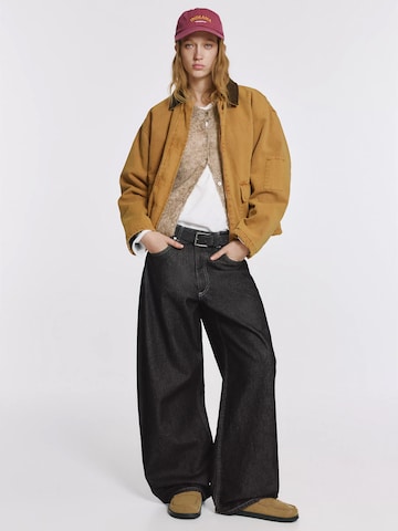 Pull&Bear Luźne Jeansy w kolorze szary