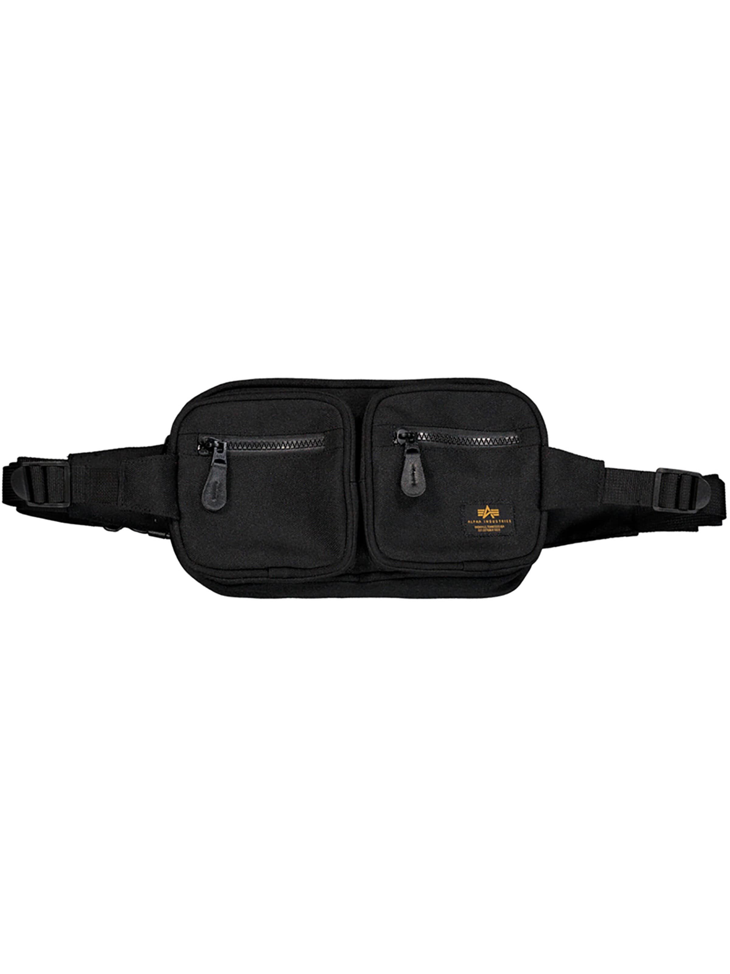 ALPHA INDUSTRIES Gürteltasche‌‌‌ in Schwarz: Vorderseite