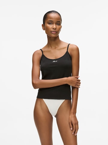 Maillot de corps Karl Lagerfeld en beige : devant