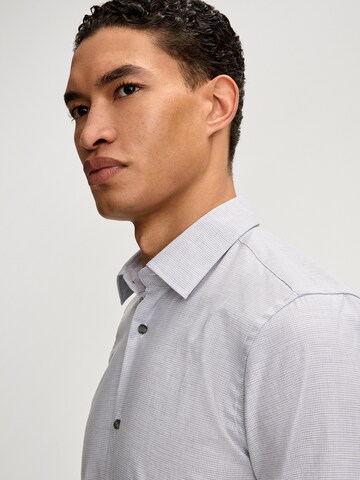 JOOP! Slim fit Business shirt 'Pit' in Grey