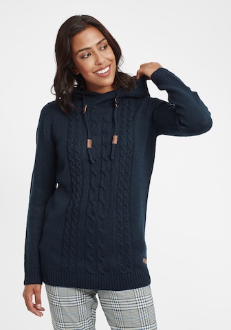 Oxmo Sweater 'Cable' in Blue: front