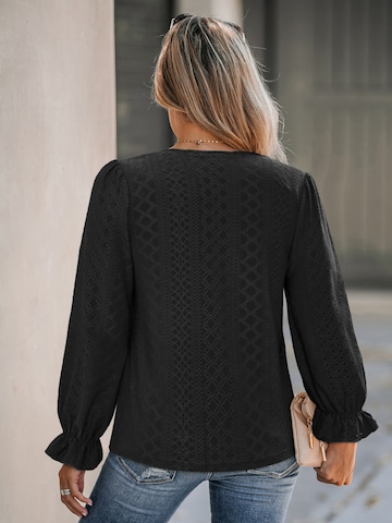 Cupshe Bluza 'In Focus Black Top' | črna barva