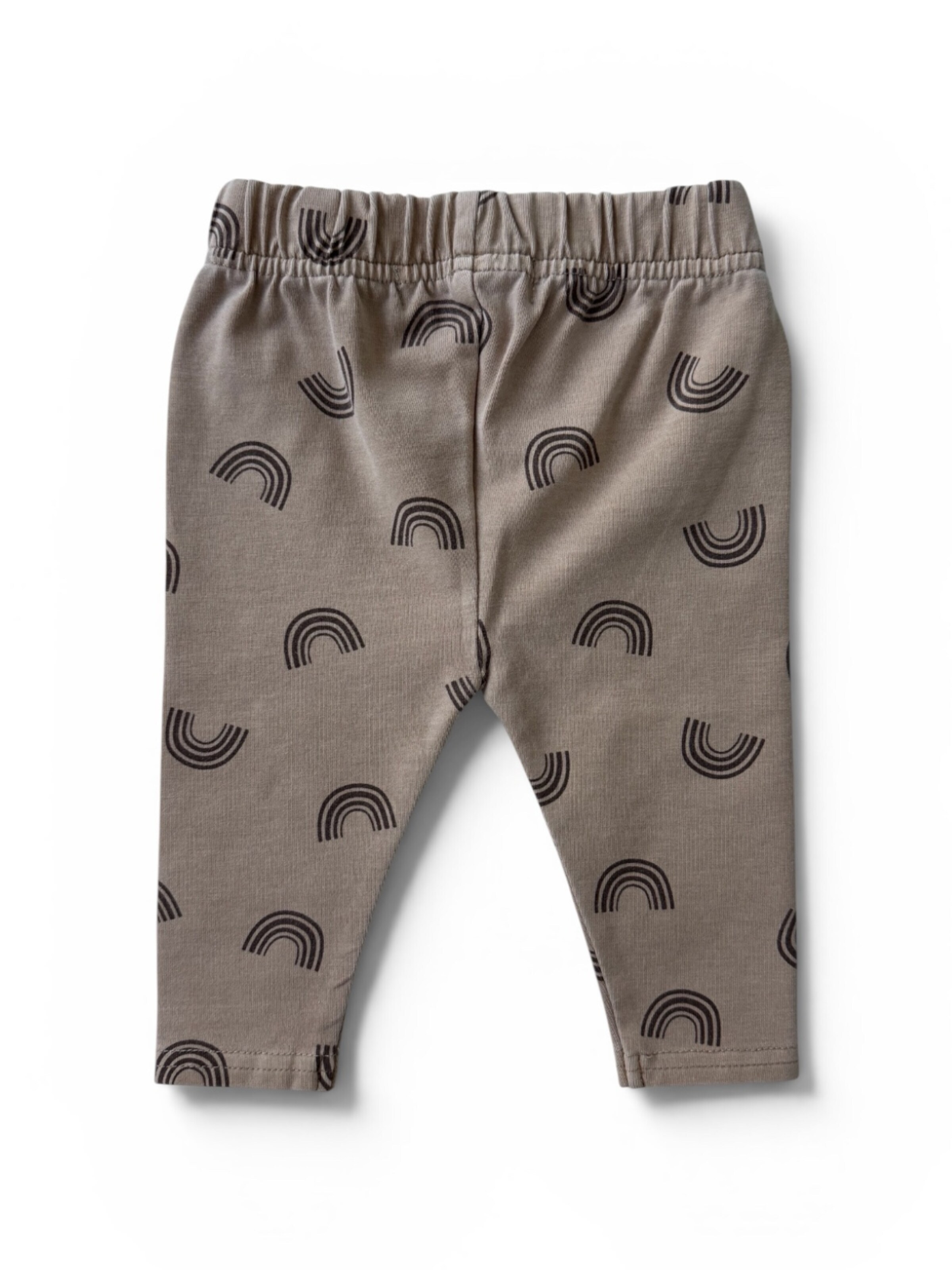KURTI & FRIEDA Skinny Leggings 'Rainbow Print' in Brown