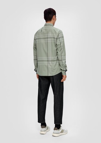 s.Oliver Regular fit Button Up Shirt in Green