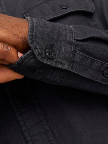 Regular fit Camicia 'ETravis' di JACK & JONES in nero