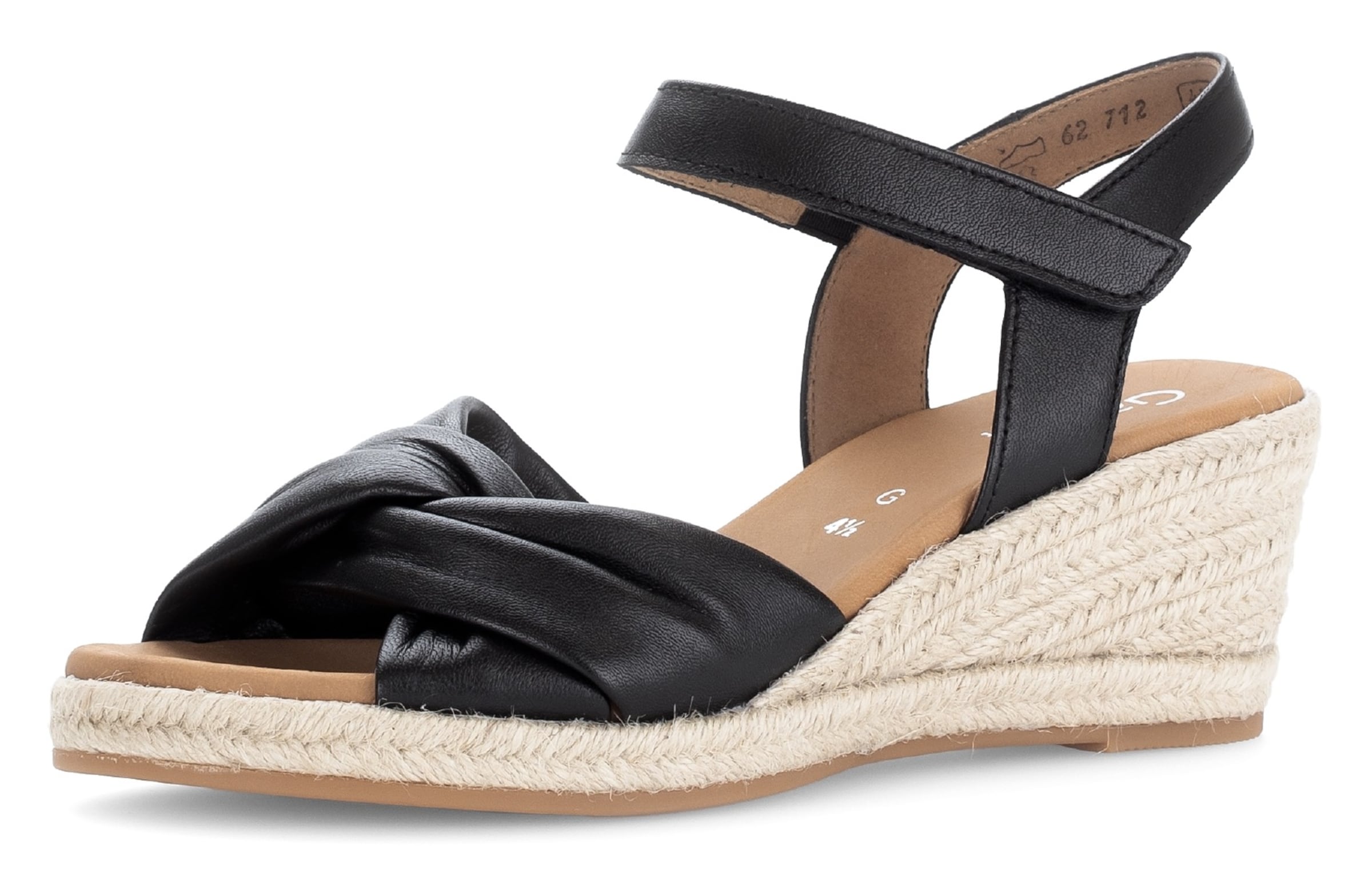 GABOR Sandale in Schwarz: Vorderseite