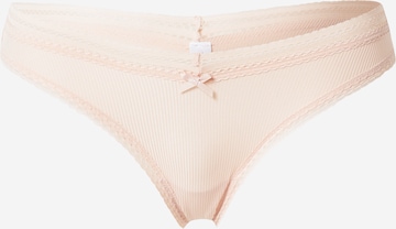 ETAM String 'POWER' i pink: forside