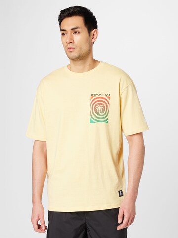 T-Shirt 'Palm' Starter Black Label en jaune : devant