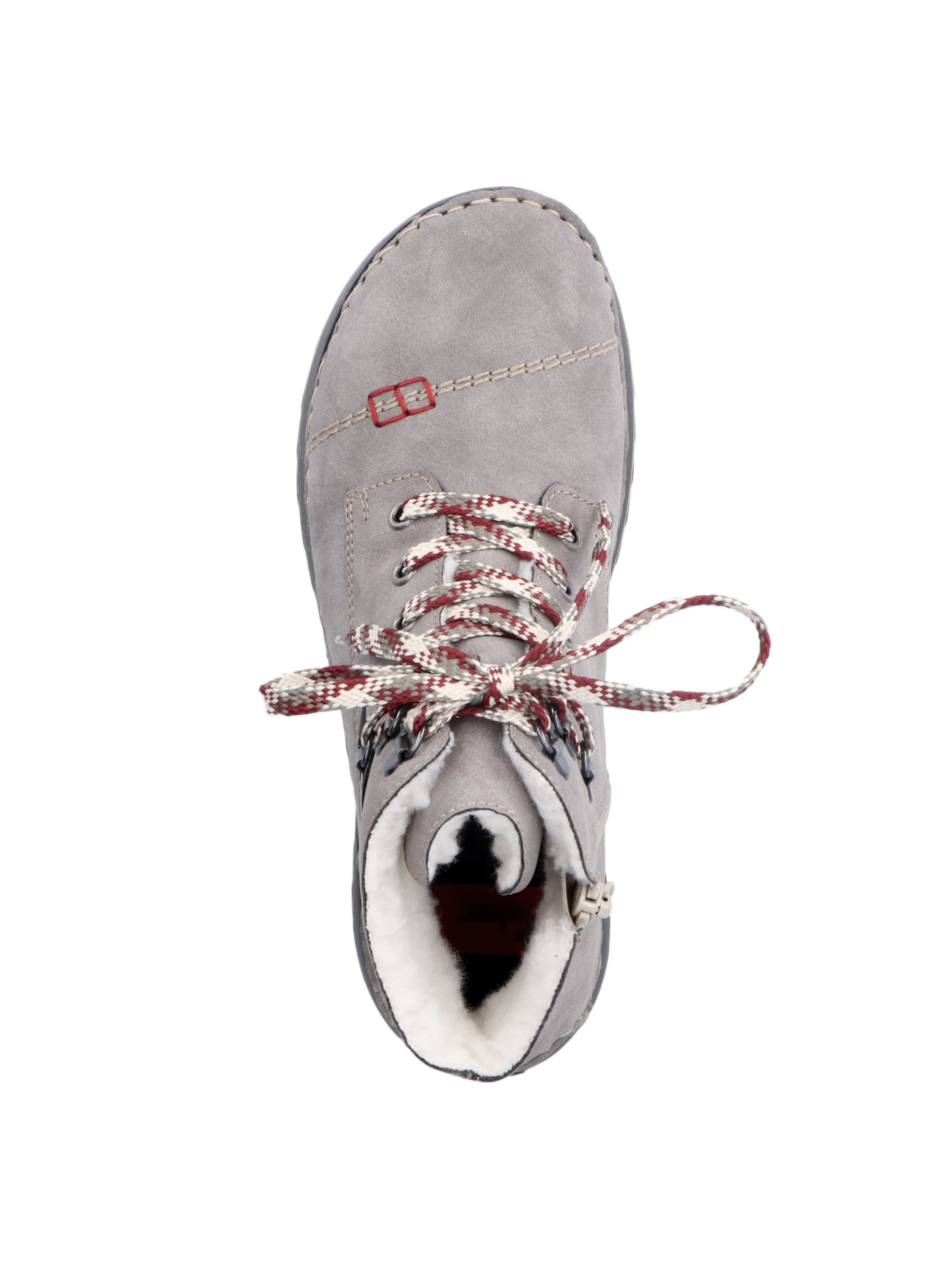 Rieker Ботинки на шнуровке в Серый