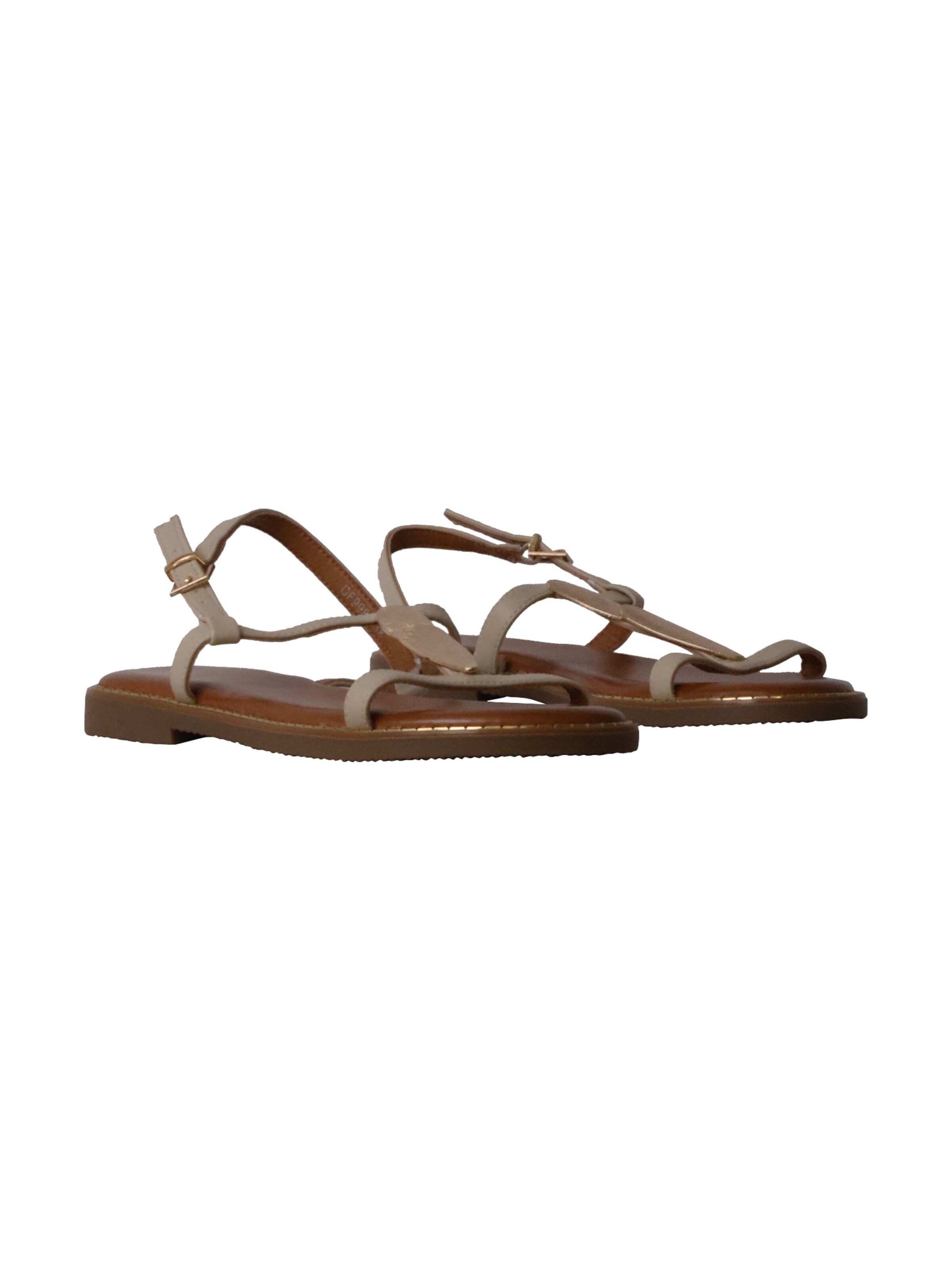 Super Mode - Sandalias 'Flache Riemchensandalen von Loevah Paris' en beige